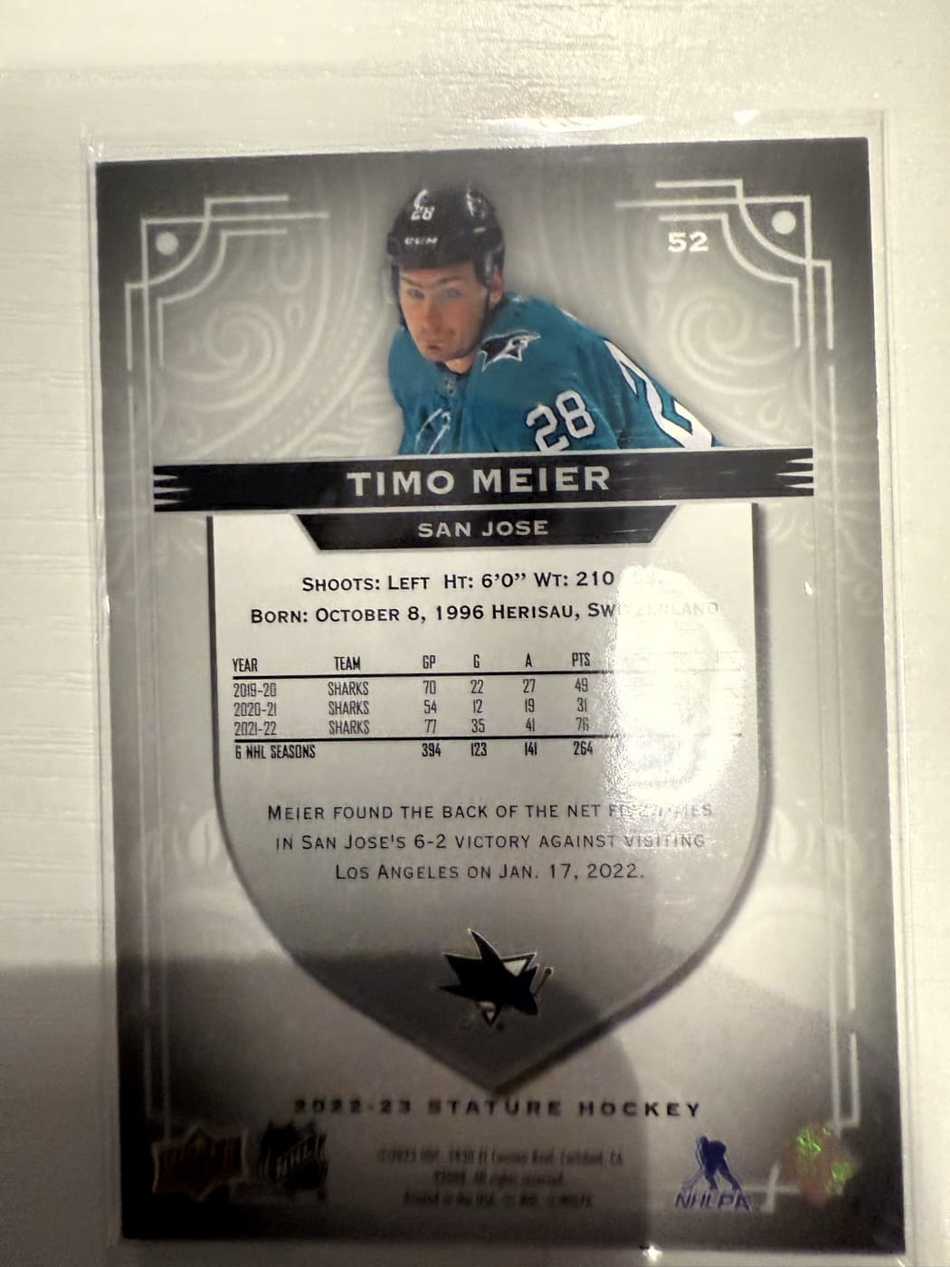 Timo Meier back