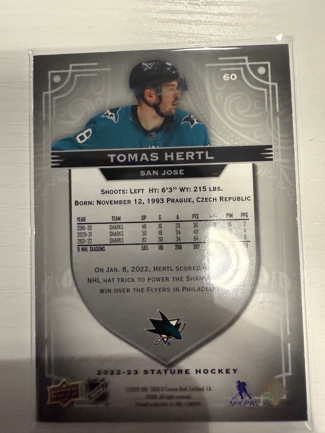 Tomas Hertl back