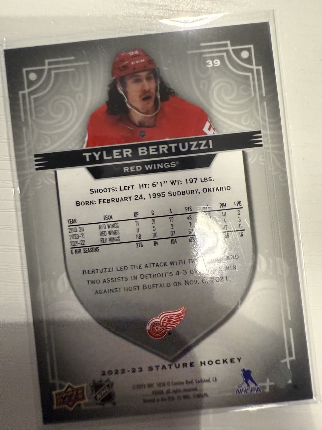 Tyler Bertuzzi back