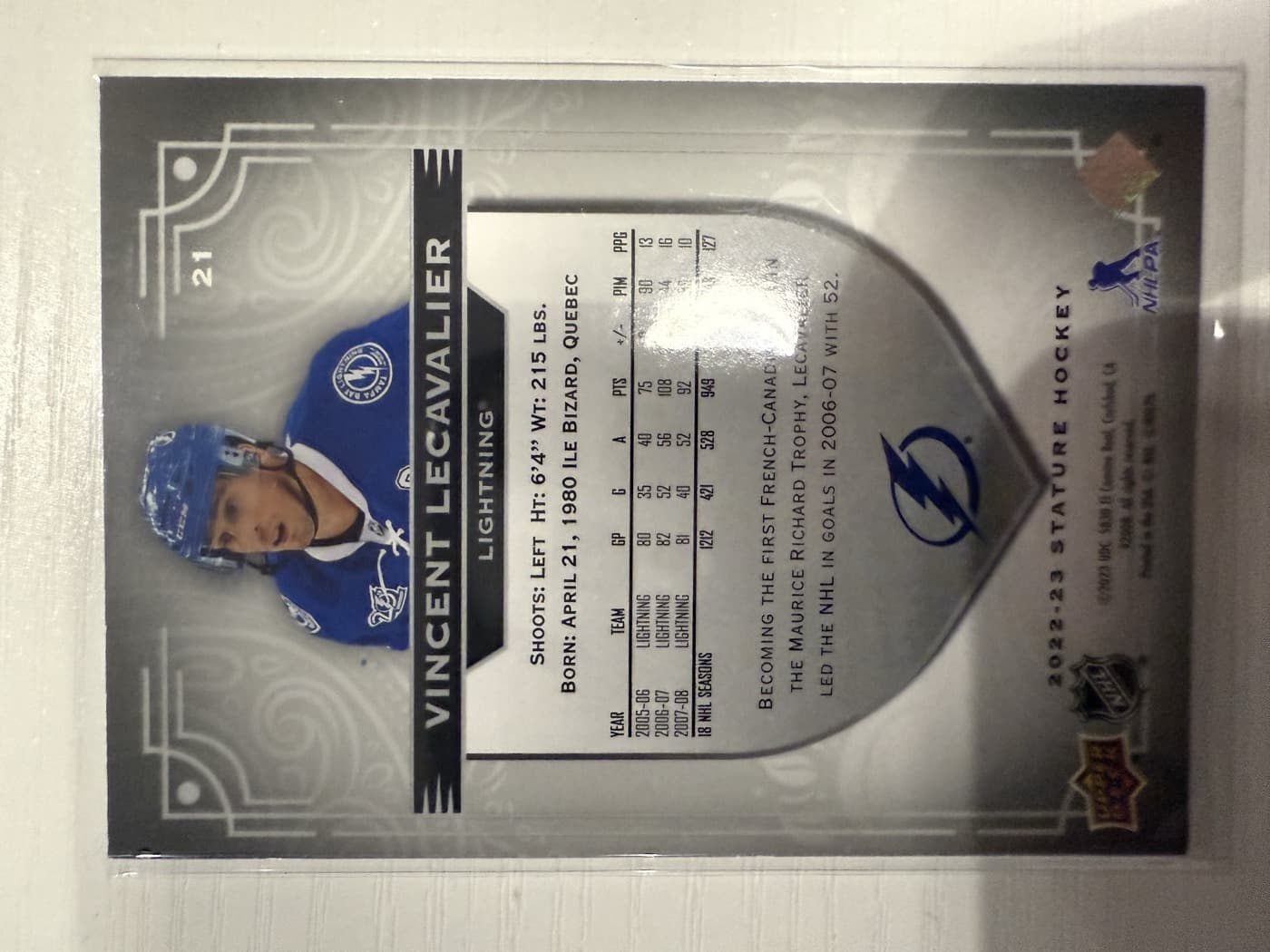 Vincent Lecavalier back