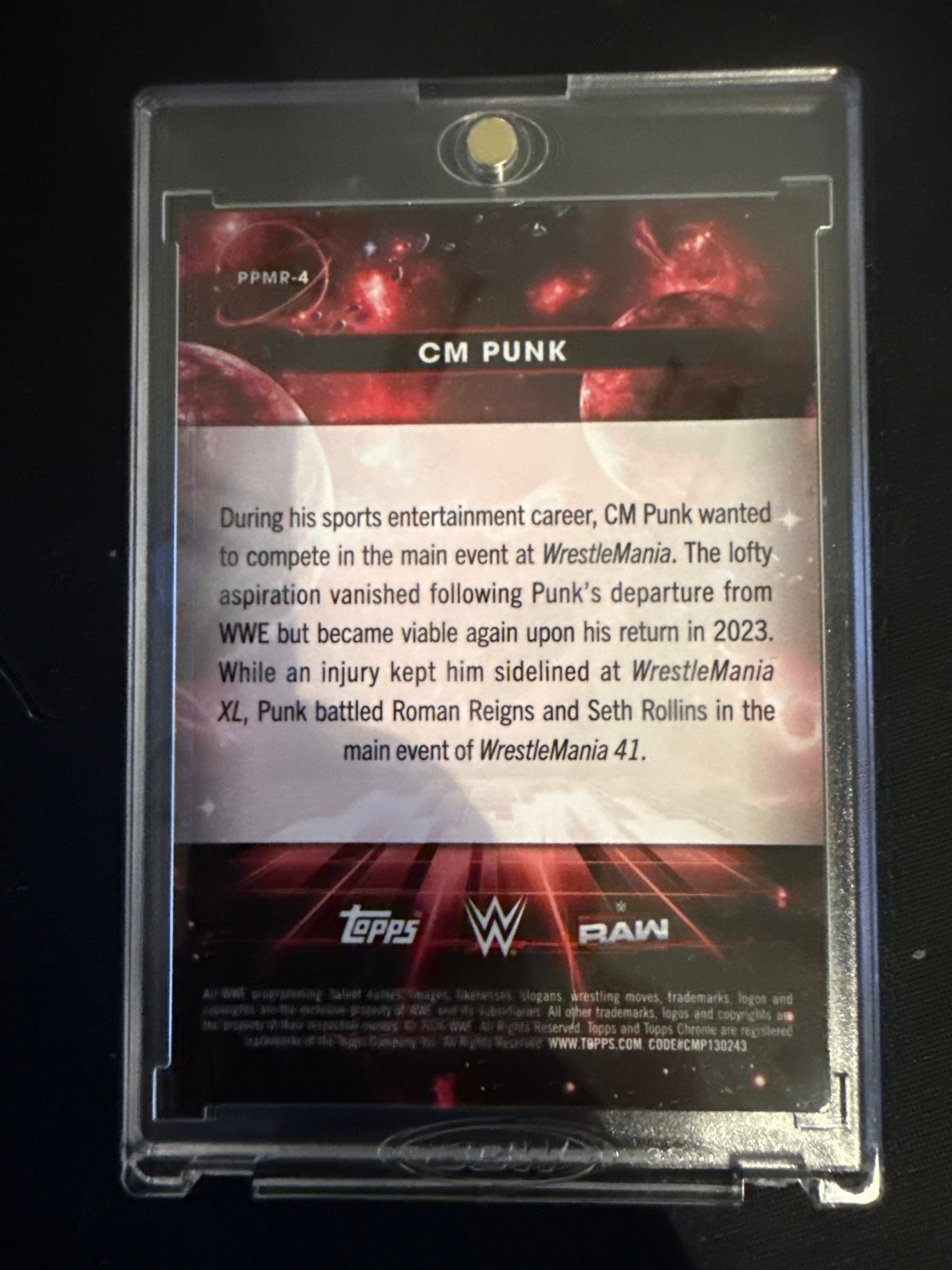 CM Punk back