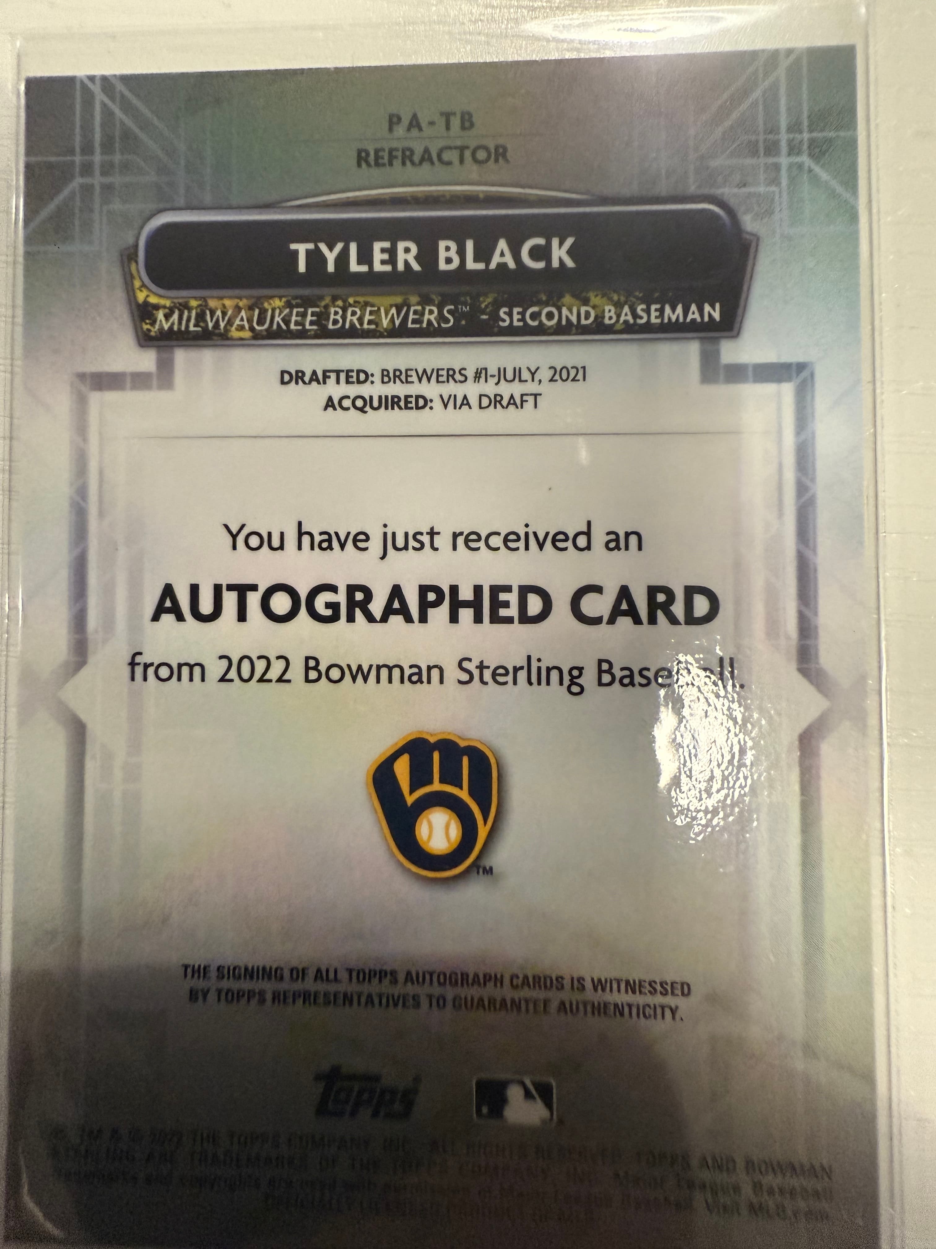 Tyler Black back