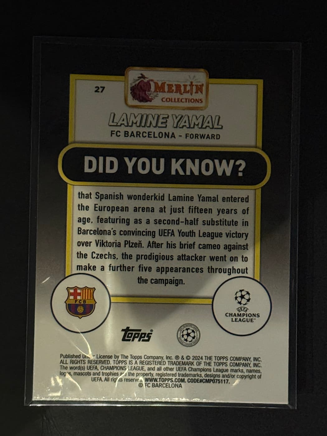 Lamine Yamal back