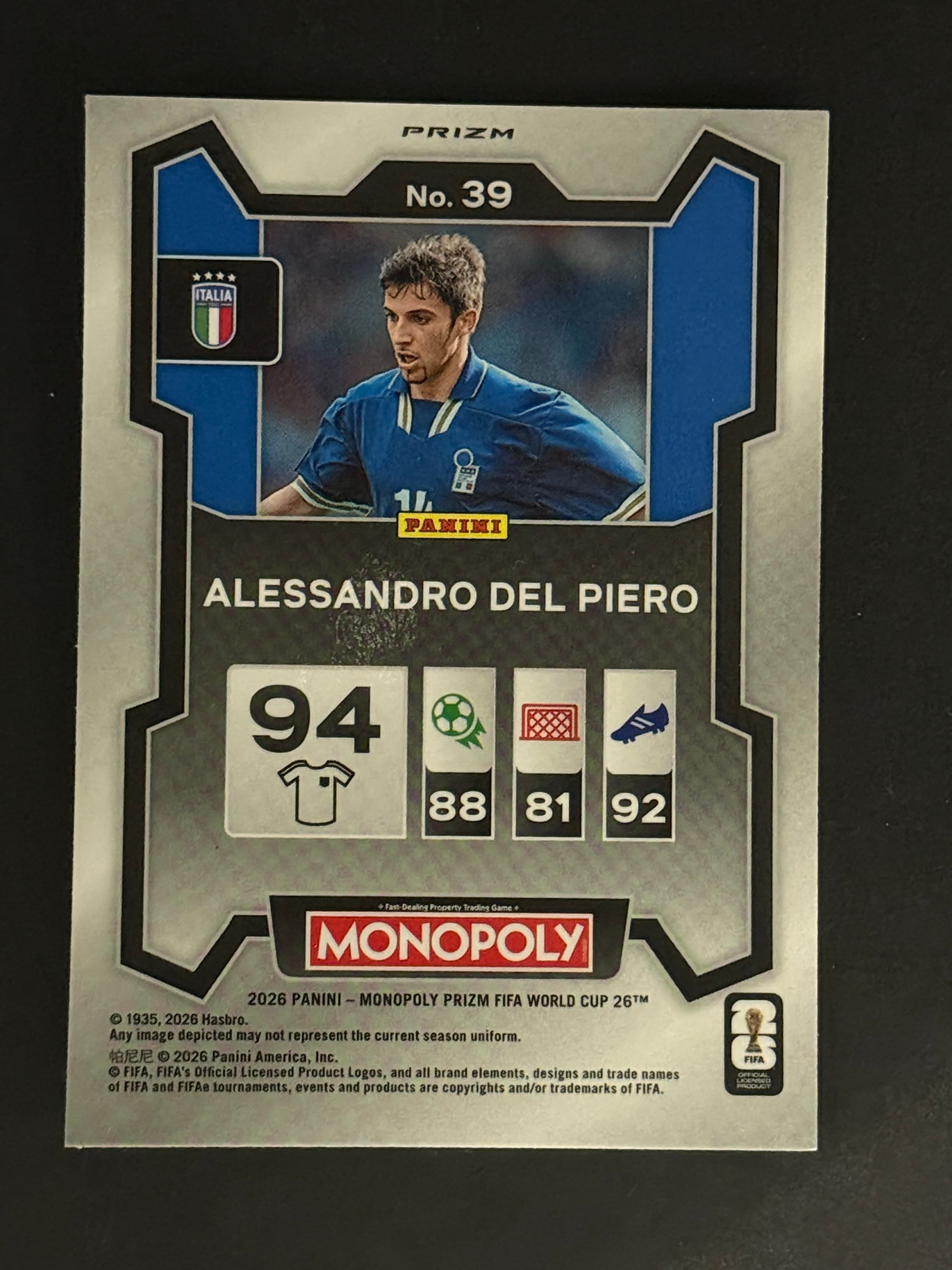Alessandro Del Piero back
