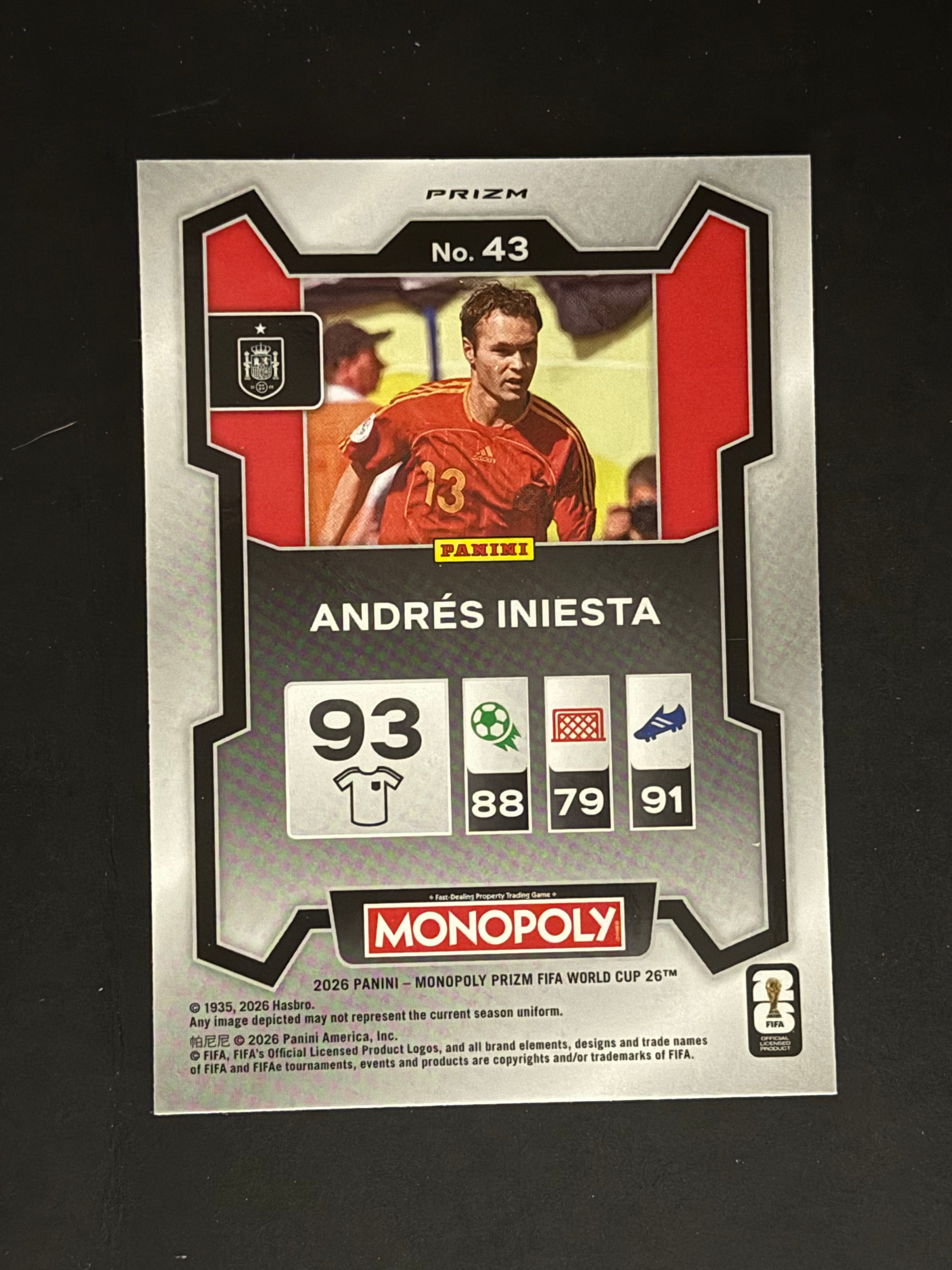 Andrés Iniesta back