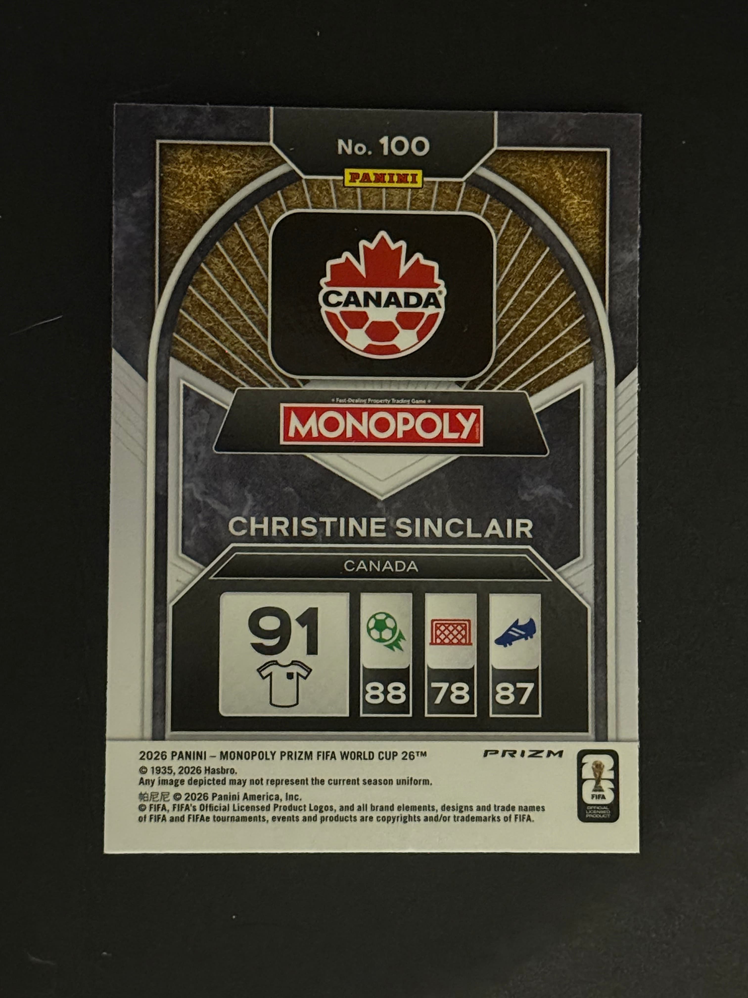 Christine Sinclair back