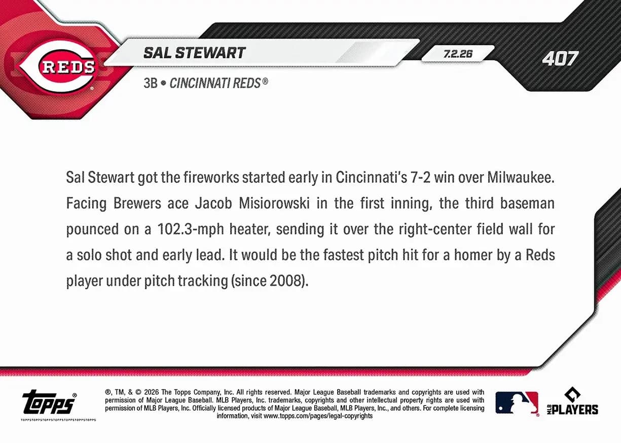 Sal Stewart back