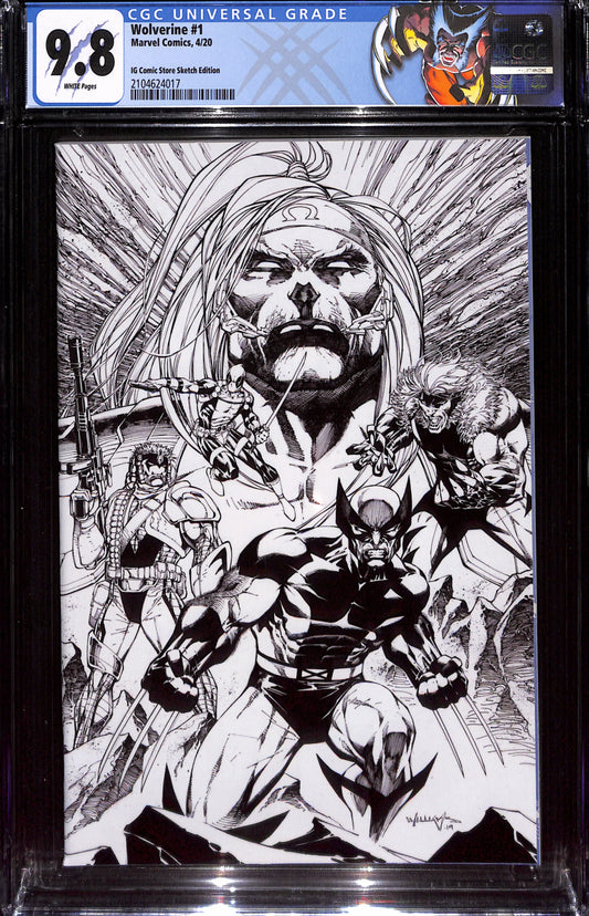 Wolverine #1 IG Comic Store Sketch Edition 9.8