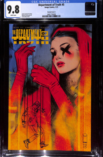 Department of Truth #5 Variant Cover C 9.8