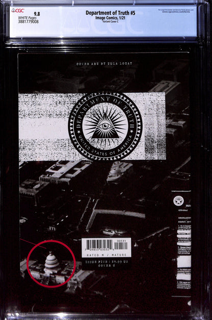 Department of Truth #5 Variant Cover C 9.8