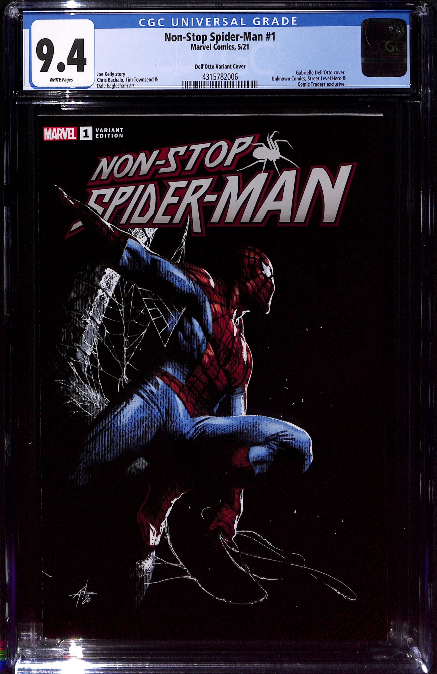 Non-Stop Spider-Man #1  Dell'Otto Variant Cover 9.4