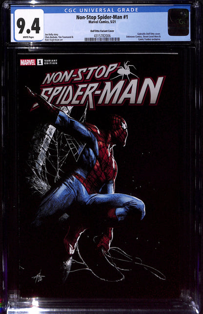 Non-Stop Spider-Man #1  Dell'Otto Variant Cover 9.4