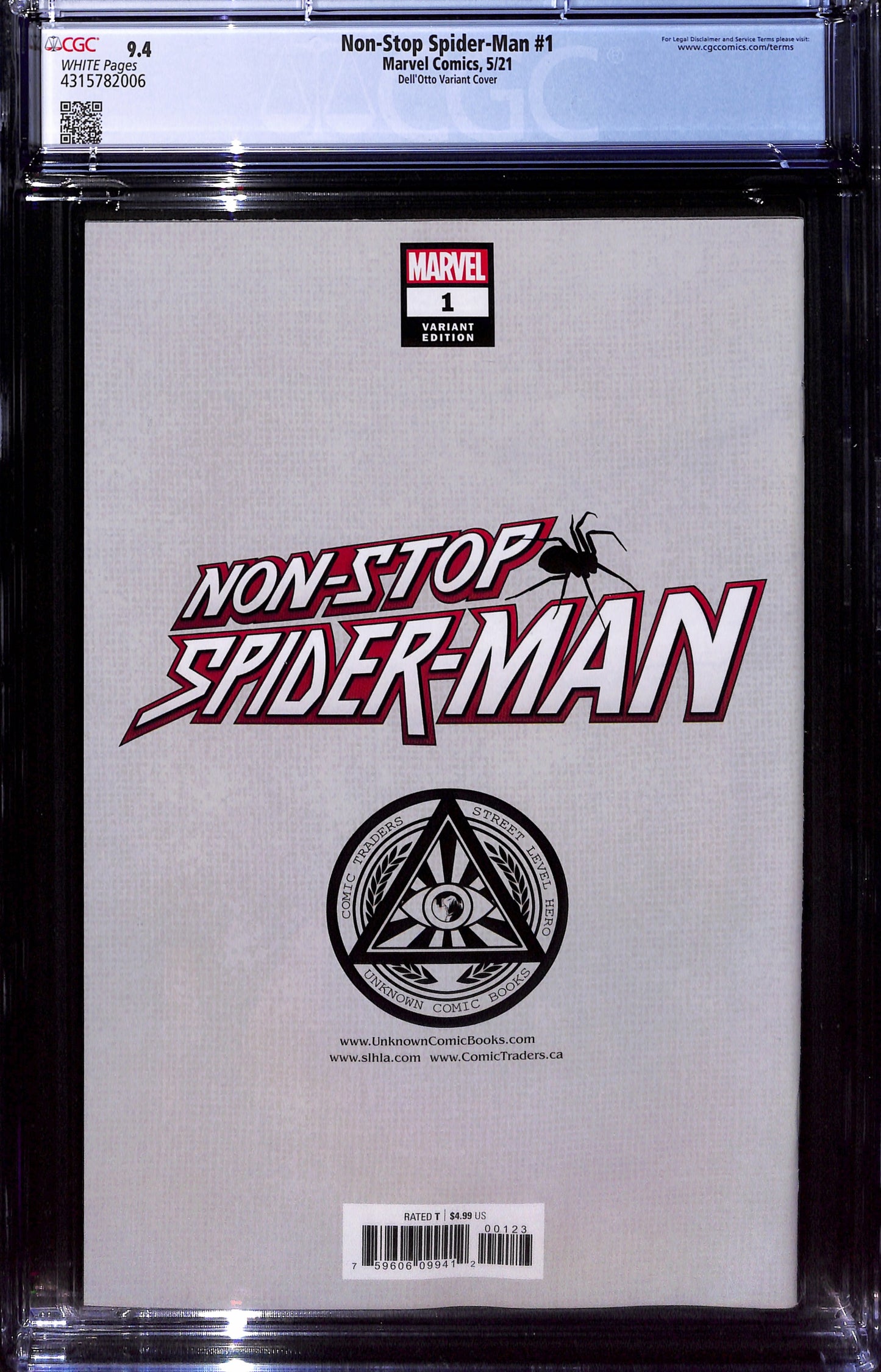 Non-Stop Spider-Man #1  Dell'Otto Variant Cover 9.4