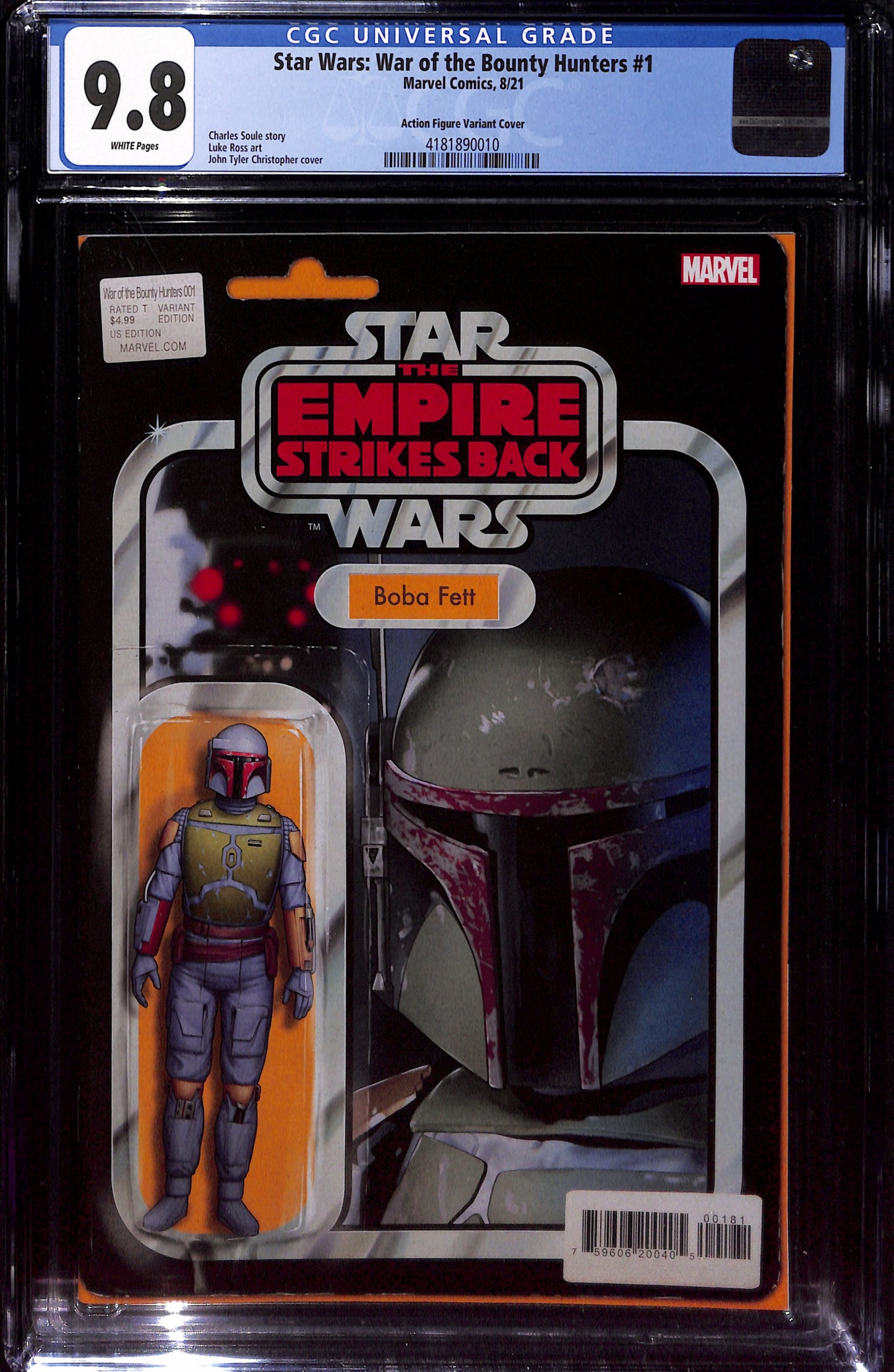 Star Wars: War of the Bounty Hunters #1  Action Figure Variant Cover  9.8