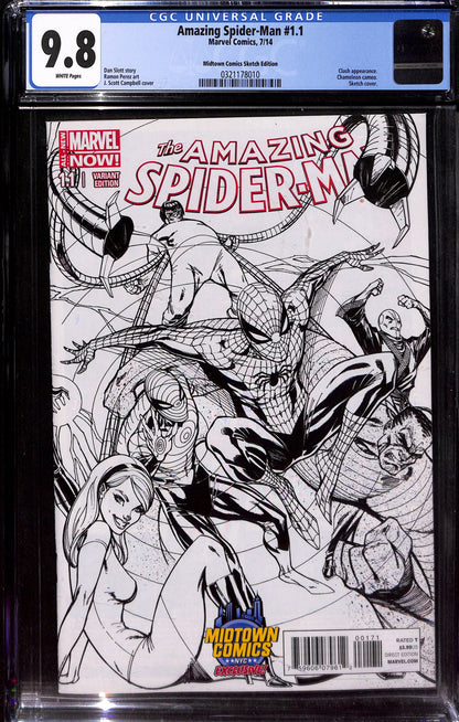 Amazing Spider-Man #1.1 Midtown Comics Sketch Edition 9.8