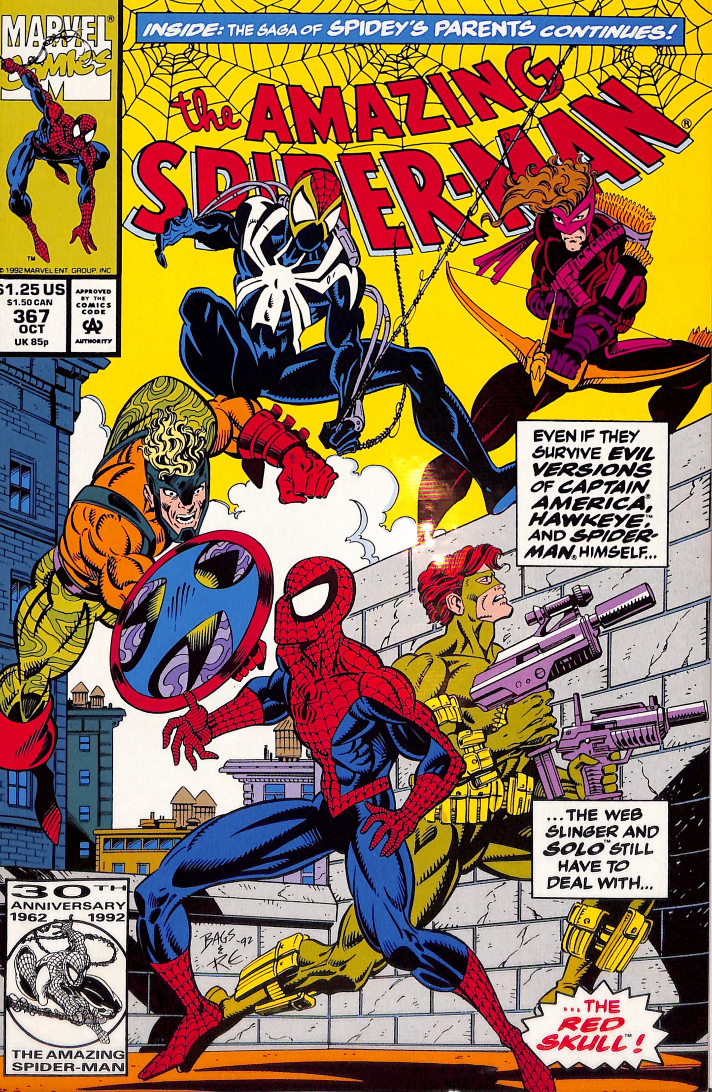 VF The Amazing Spider-Man #367 Mark Bagley (1992)