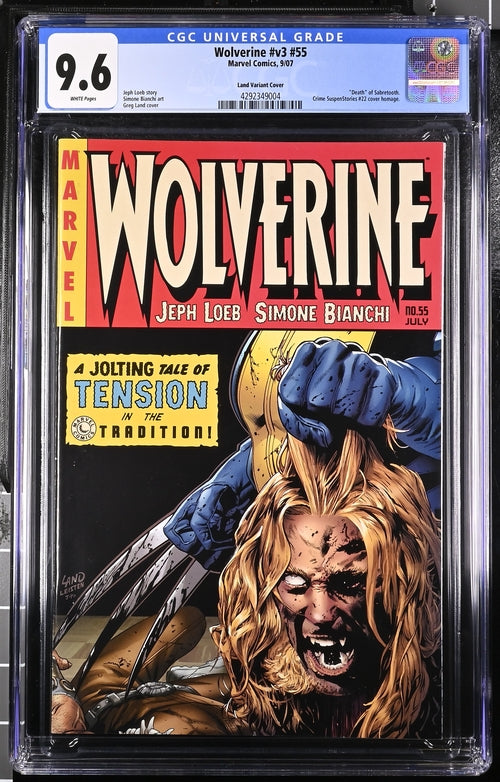 Wolverine #v3 #55 Land Variant Cover 9.6