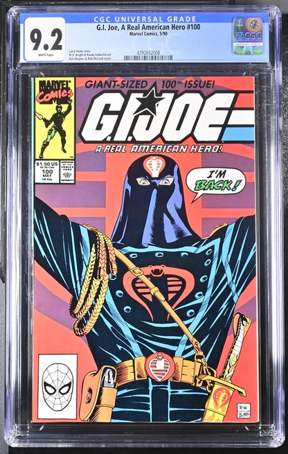 G.I. Joe, A Real American Hero #100  9.2