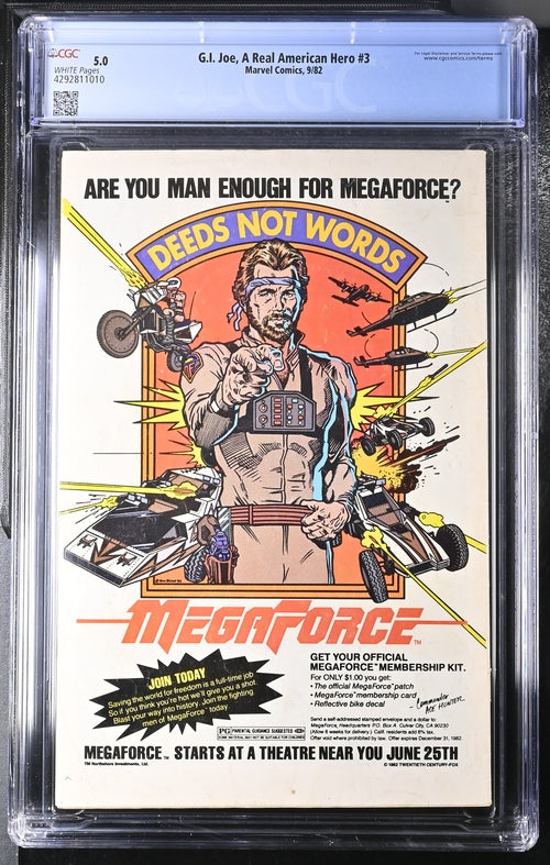 G.I. Joe, A Real American Hero #3  5.0