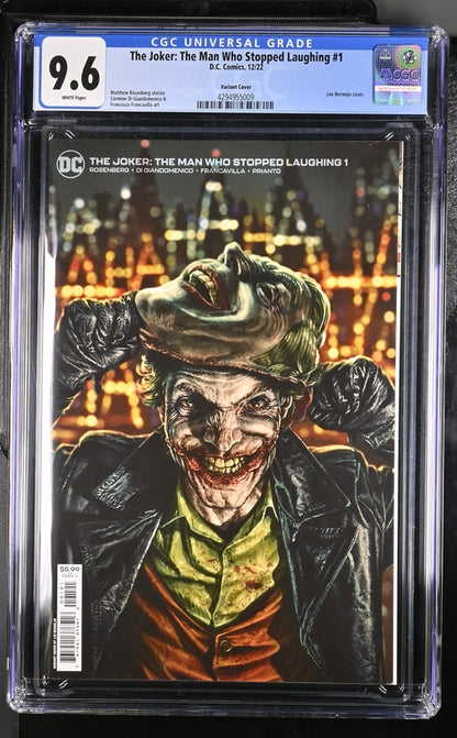 The Joker: The Man Who Stopped Laughing #1 Variant Cover 9.6