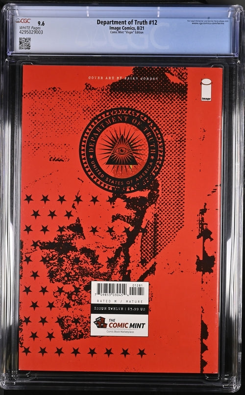 Department of Truth #12 Comic Mint "Virgin" Edition 9.6