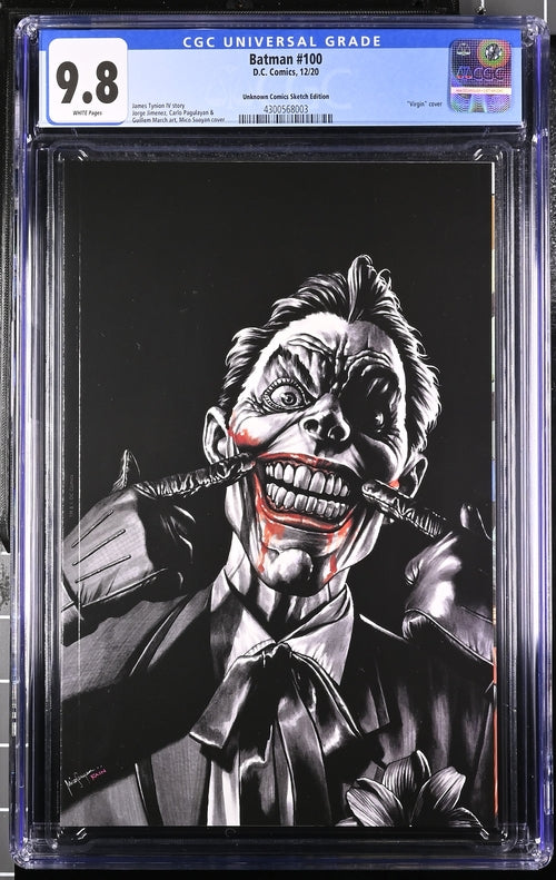 Batman #100 Unknown Comics Sketch Edition 9.8