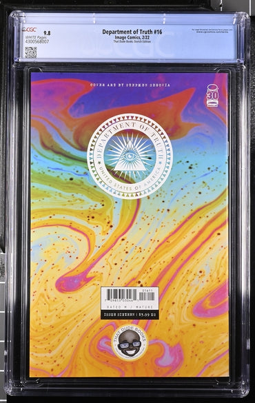 Department of Truth #16 That Dude Books Sketch Edition 9.8