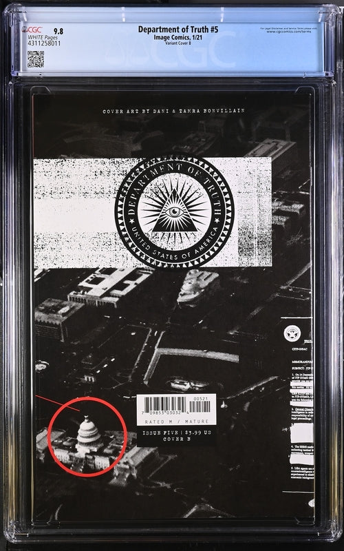 Department of Truth #5 Variant Cover B 9.8