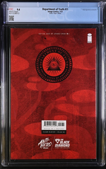 Department of Truth #11 Fornes "Virgin" Edition 9.4