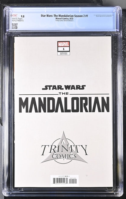Star Wars: The Mandalorian Season 2 #1 Trinity Comics Sketch Edition A 9.8