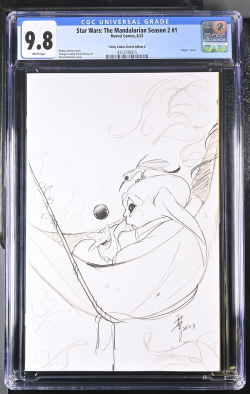 Star Wars: The Mandalorian Season 2 #1 Trinity Comics Sketch Edition A 9.8