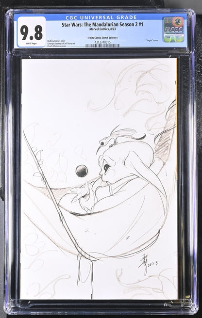 Star Wars: The Mandalorian Season 2 #1 Trinity Comics Sketch Edition A 9.8