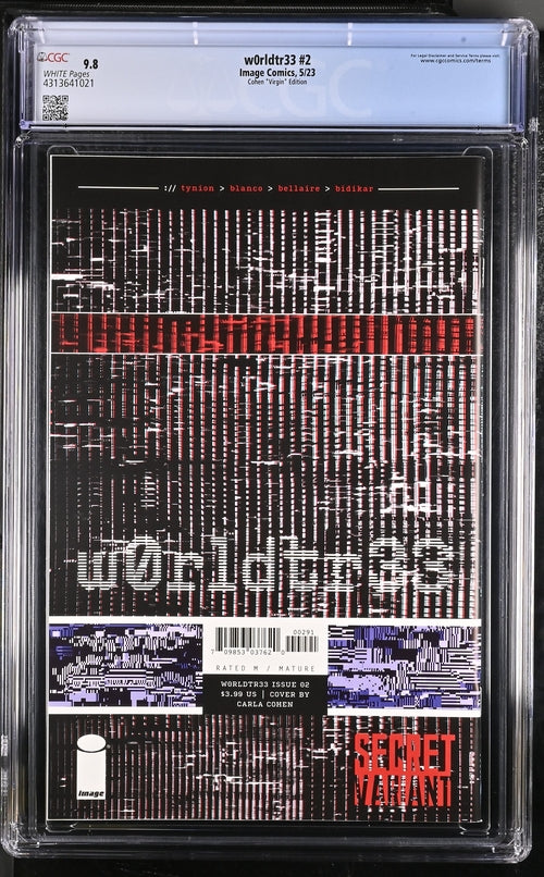 w0rldtr33 #2 Carla Cohen Virgin Edition CGC 9.8