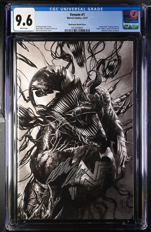 Venom #1 Mastrazzo Sketch Cover 9.6
