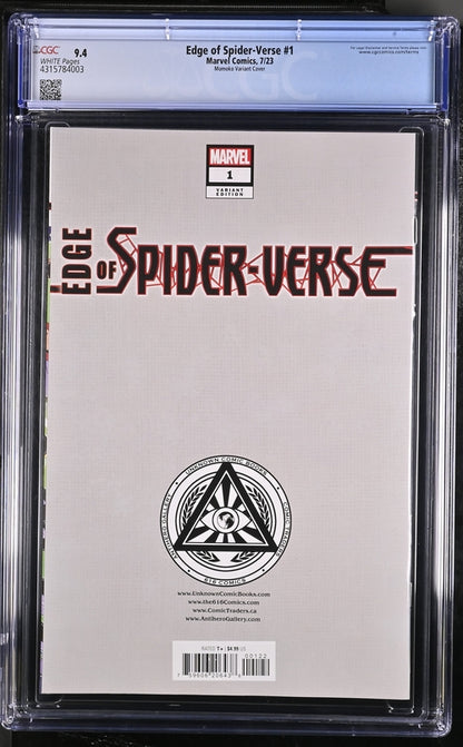 Edge of Spider-Verse #1  Momoko Variant Cover  9.4