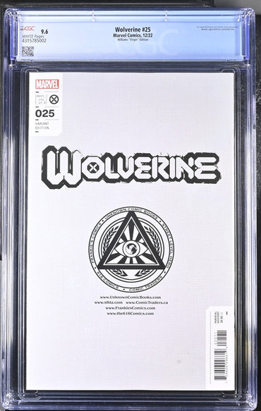 Wolverine #25  Williams ""Virgin"" Edition  9.6