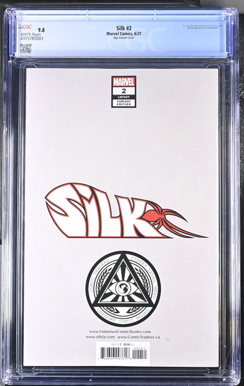 Silk #2  Ngu Variant Cover  9.8