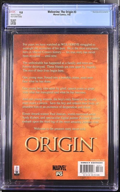 Wolverine: The Origin #3    9.8