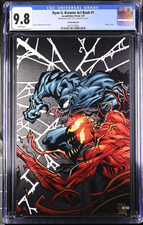 Ryan G. Browne Art Book #1  Metal Edition B  9.8