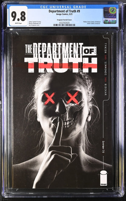 Department of Truth #9 Ferguson Variant Cover 9.8
