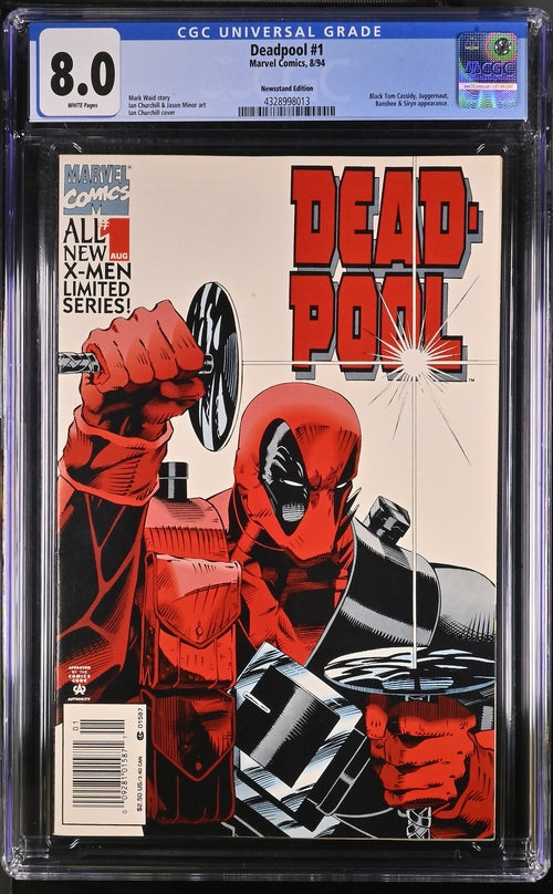 Deadpool #1 All New X-Men Limited Series 1994 CGC 8 Marvel Comics