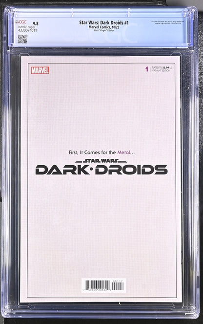 Star Wars: Dark Droids #1  Stott ""Virgin"" Edition  9.8