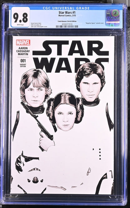Star Wars #1  ComicXposure Sketch Edition  9.8
