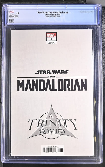 Star Wars: The Mandalorian #1  Trinity Comics Sketch Edition  9.8
