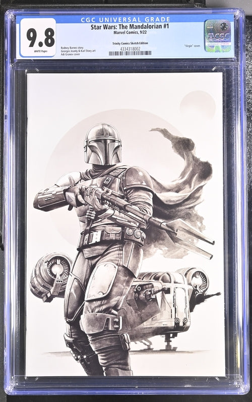 Star Wars: The Mandalorian #1  Trinity Comics Sketch Edition  9.8
