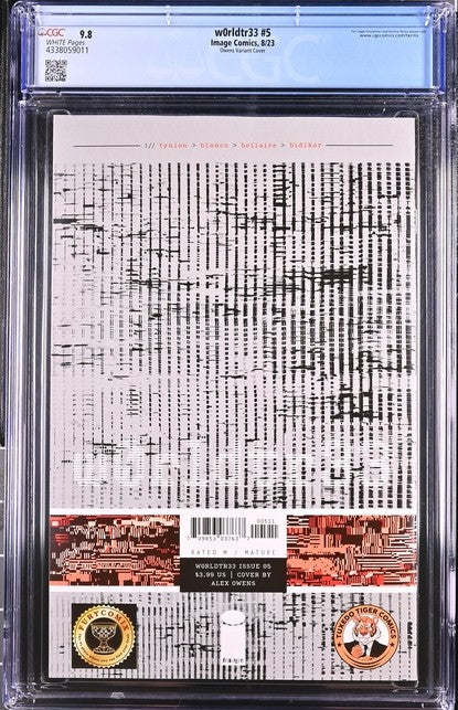 w0rldtr33 #5 Owens Variant Cover 9.8