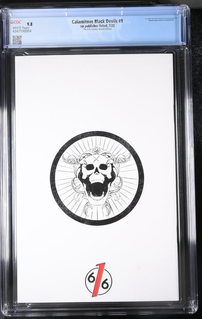Calamitous Black Devils #1 The 616 Comics Sketch Edition 9.8