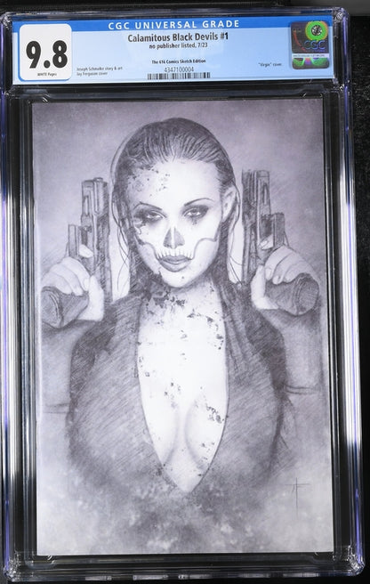 Calamitous Black Devils #1 The 616 Comics Sketch Edition 9.8