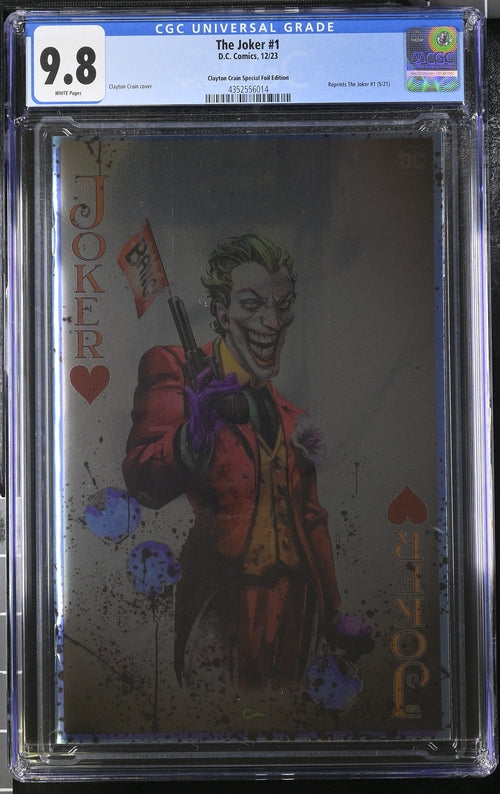 The Joker #1 Clayton Crain Special Foil Edition A 9.8