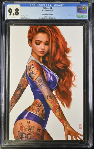 Titans #1 Szerdy Starfire Tattoo Virgin Variant B CGC 9.8